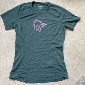 NWOT Norrona wool blend biking tee